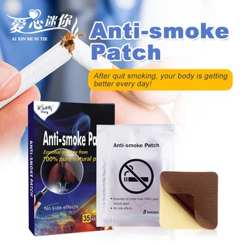 Veselības Aprūpes Anti-smoke, Plāksteris 35 Gabali/Rūtiņu Pārtraukt Smēķēšanu Plāksteri Dabas Herb Uzlīmes, lai Palīdzētu Atmest Smēķēšanu Efektīvi