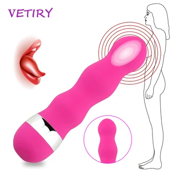 VETIRY Dildo Multispeed Vibrators Burvju Nūjiņu Klitora Stimulators AV Stick Vietas Massager Seksa Rotaļlietas, lai Sieviete Sieviete Masturbator