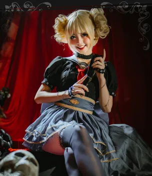 VEVEFHUANG Anime! Mans Varonis Augstskolu Himiko Toga Ziedu Kāzu Kleitu Gothic Skaisto Lolita Vienādu Cosplay Tērpu Sievietes Puses