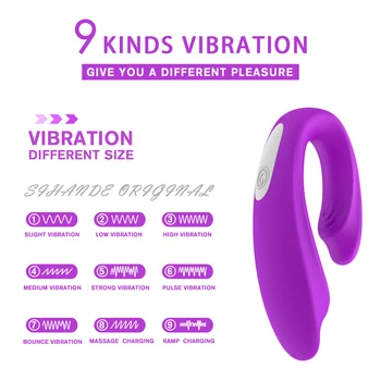 Vibrējošais Seksa Rotaļlietu Pieaugušo Maksts Klitoru Stimulēt U Veida Vibrators Sievietēm Masturbator Bezvadu Tālvadības pulti, Vibrācijas Pāris