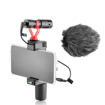 Viedtālrunis Vlog Video Platformu ar Bise Mikrofons, Grip Roktura, Rokas Siksniņa iPhone Mobilo Tālruni, lai TIK Tok Vlogging Filmmak