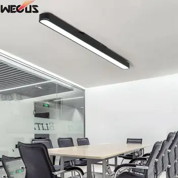 Vienkārši Mūsdienu Alumīnija Sloksnes Birojs Gaismas LED Griestu Lampas Studiju Eju Koridorā Biroja Lampas