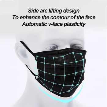 Vienreizējās lietošanas Pieaugušo Sejas Maska, kas Nav Austi 3 Slāņi Anti-putekļu Sejas Maskas Auss Cilpa Mascarillas Elpojošs Faceask Unisex Mutes Maska