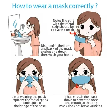 Vienreizējās lietošanas Pieaugušo Sejas Maska, kas Nav Austi 3 Slāņi Anti-putekļu Sejas Maskas Auss Cilpa Mascarillas Elpojošs Faceask Unisex Mutes Maska