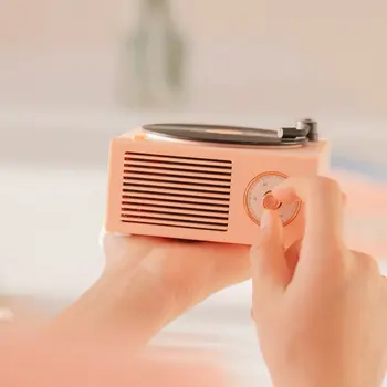 Vinila Atskaņotājs Un Skaļrunis Bezvadu Portatīvie Mini Tērauda Retro Atomu Skaļruņu Radio Kasešu Diktofonu