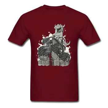 Vintage Punk T-krekls Vīriešiem Jaunums Karikatūra T Krekls Monster Truck Dizainers Smieklīgi Vasaras Topi Jauns Kokvilnas t-veida Apģērbu Atlaide