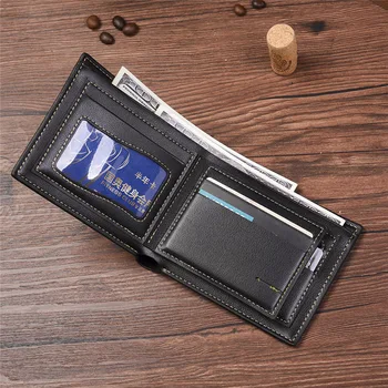 Vintage seifs cilvēks Ilgi Karte kabatas monedero Carteira masculina Svītrainām Trīs reizes rāvējslēdzēju mazā monētu maisu porte feuille homme
