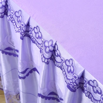 Violetu Mežģīņu sērija, kas Aprīkoti Lapa Vāka Pārklājs Guļamistabai, Pillocase Gulta Segtu Svārki Rezidentiem Bedcover #sw