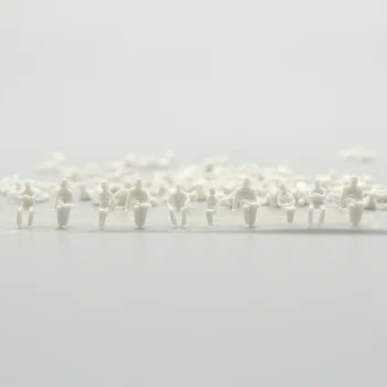 Visi Sēž Mēroga 1/100 1/87Toys Tautu Miniatūra Smilšu galdu Izkārtojuma Balts Skaitļi Arhitektūras Cilvēku HO Modelis ABS Plastmasas
