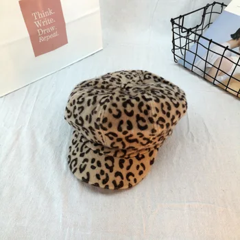 VISROVER Jaunas Ziemas Cepures Sievietēm Cietā Leopards Drukāt Militāro Meitene Cepures Dzīvnieku Adīta Cepure Dāmas Dizaineru Cepurītes Silts Gadījuma