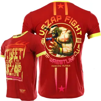 VSZAP cīņas, cīņas sports cīņas īsām piedurknēm T-krekls vīriešu MMA boksa fitnesa cīņas stilu