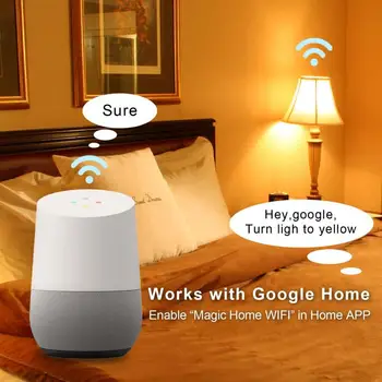 VV6-S Izmērs, WiFi Balss Vadība RGB Dimming Multicolor Smart Spuldzes 6W E14 Darbu Ar Alexa, Google Home Palīgs
