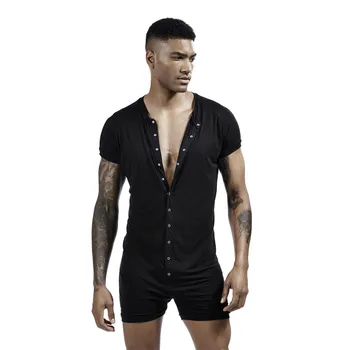 Vīriešu Pidžamas Onesies Sleepwear Augstas Kvalitātes Super-elastic Vīriešu Naktsveļu Atpūtas Mājas Seksīgu Vīriešu Pidžamas Komplekti