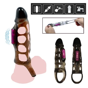 Vīriešu Vibrējošais Dzimumlocekļa Gredzens Kavēšanās Ejakulācijas Gailis G spot Klitora Stimulators Massager Anālais Dildo Vibrators Seksa Rotaļlietas Vīriešiem Geju