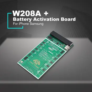 W208A + Strāvas Pārbaude Akumulatora Uzlādes Aktivizācijas Valdes iPhone X 8p 8 7 6 6S Plus 5 5C SE 5S 4 4S, Samsung
