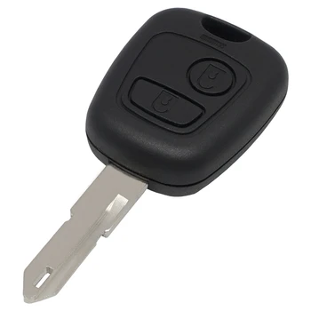 WhatsKey 2 Pogas Auto Remote Key fit Peugeot 206 Partneris 433Mhz ID46 PCF7961Transponder čipu Tālvadības pults Taustiņu NE73 asmens