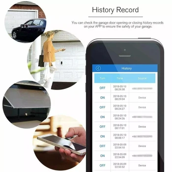 WiFi Garāžas Durvju Nazis Smart Vārti, Durvis Controllor Saderīgs Ar Alexa Echo Google Home Smart Dzīves Tuyasmart IOS APP Android