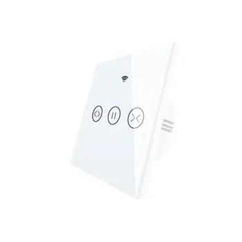 WiFi-rf Smart Touch Aizkaru maiņa, Žalūzijas Rullo žalūziju durvju Slēdzis, RF tālvadības pulti, vairākas slēdži Alexa / / / Balta
