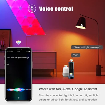 Wifi Smart Gaismas Spuldze 12W E27 Krāsa Mainās Gaismas RGB CW LED Spuldzes Aptumšojami Saderīgu Amazon Alexa / Google / Apple HomeKit