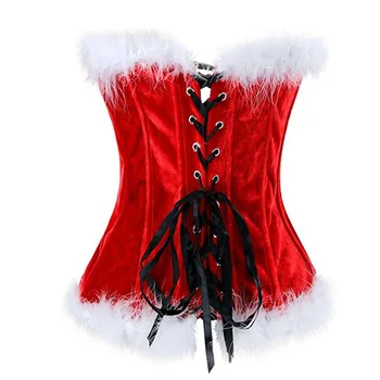 WYS.JL Melno un Sarkano Gothic Apģērbu Sexy Shapewear Ziemassvētku Korsešu Ziedu Mežģīnes Top Apakšveļas Modes S-6XL