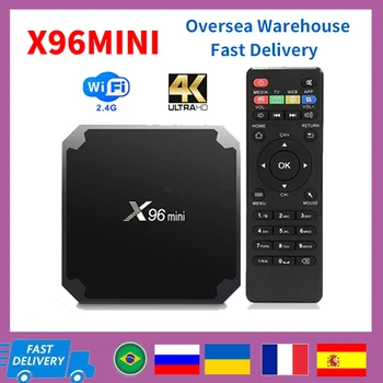 X96 mini Android 9.0 Smart TV Kastē Amlogic S905W 2GB 16GB Set Top Box 2.4 GHz WiFi 1080p HD (4K Media Player, Youtube, Google X96MINI