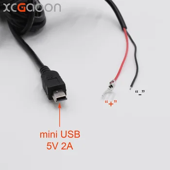 XCGaoon DC 12V uz 5V 2A 3.5 M Automašīnas lādēšanas Kabelis Mini USB Hardwire Lādētāja Vadu Auto Uzlādes Dash Cam Videokamera Transportlīdzekļa DVR