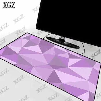 XGZ Radošo Violeta Prizmatisks Personība, Liela Spēļu Pele Pad PC Spēlētājs Datoru peles paliktnis Galda Paklājiņš Bloķēšanas Malas, lai CSGO LOL Dota