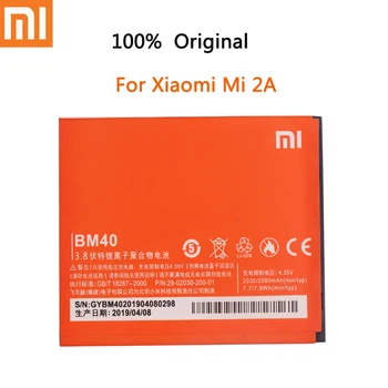 Xiao Mi BM40 oriģinālajai Tālruņa Akumulatora 2030mAh Augstas Jaudas Xiaomi MI 2A MI2A Mobilo Telefonu Baterijas Nomaiņa