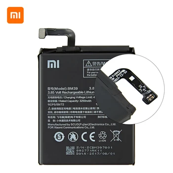 Xiao mi Oriģinālā BM39 3350mAh Akumulatoru Xiaomi 6 Mi 6 Mi6 BM39 Augstas Kvalitātes Tālruņu Rezerves Baterijas +Instrumenti