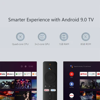 Xiaomi Mi TV Stick Globālo Versiju Android TV, FHD HDR Četrkodolu HDMI 1GB RAM, 8GB ROM, Bluetooth, Wifi, Netflix Google Palīgs