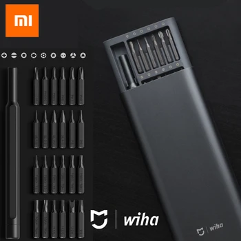 Xiaomi Mijia Wiha Ikdienas Lietošanai Skrūvju Komplektu 24 Precizitāti Magnētisko Biti Alluminum Lodziņā skrūvgriezi xiaomi smart mājas Komplekts