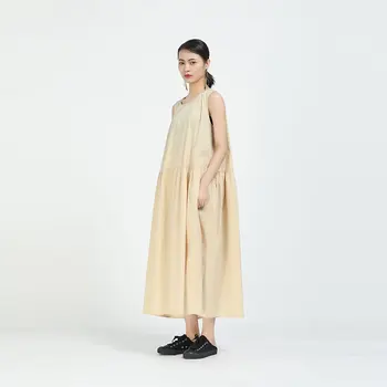 XITAO Plus Lieluma Kleitu Modes Jaunā Sieviešu 2020. Gada Vasaras Dieviete, Ventilators, Ikdienas Kabatas, bez Piedurknēm, Elegants Ikdienas Stila Kleita GCC3765