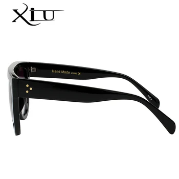 XIU Saulesbrilles Sieviešu Zīmola Dizaineru Lielo Flat Top Vintage Sieviete, Saules brilles Klasiskās Modes Brilles Vasaras Lielajam Brilles UV400