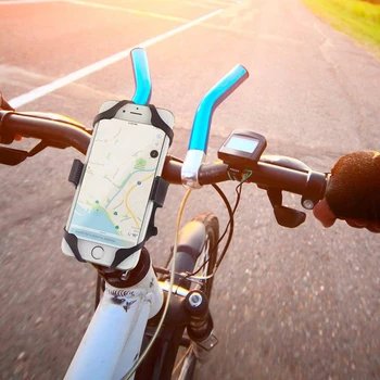 XMXCZKJ Bike Mount Turētājs, Universālā Mobilo Tālruni Stends, Velosipēdu Zobstieņa Stūres Motociklu Īpašniekiem Šūpulis iPhone X/ 8/7/7 Plus