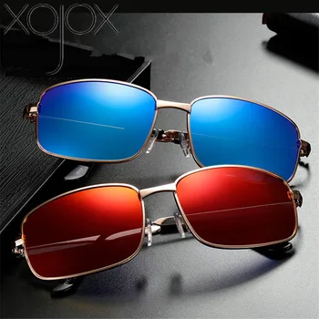 XojoX Polarizētās Saulesbrilles, Vīriešu Zīmols Vintage Braukšanas Taisnstūris, Saules Brilles Vīriešu Nakts Redzamības Anti Glare Aizsargbrilles