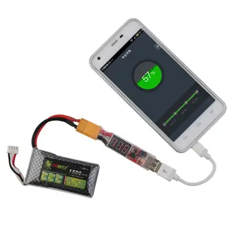 XT60 Plug / T Plug 2S-6S Lipo Akumulatora Kontaktdakšu USB 5V 2A Lādētāja Pārveidotājs Adapteris FPV Lādētājs, Telefona, PC