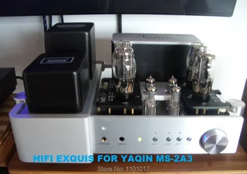 YAQIN MS-2A3 Caurules iebūvētu pastiprinātāju HIFI EXQUIS A Klases lampas Amp austiņu izeja Tālvadības pults