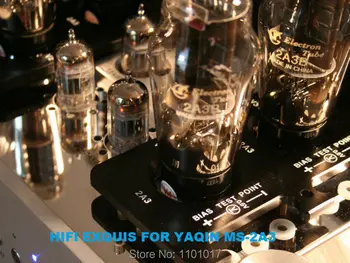 YAQIN MS-2A3 Caurules iebūvētu pastiprinātāju HIFI EXQUIS A Klases lampas Amp austiņu izeja Tālvadības pults