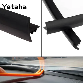 Yetaha 1.6 M EPDM Gumijas Auto Blīvējuma Sloksnes Melnā skaņu necaurlaidīgi Putekļu Pierādījums Weatherstrips Par VW, BMW, Mazda Paneļa pie Vējstikla Malas
