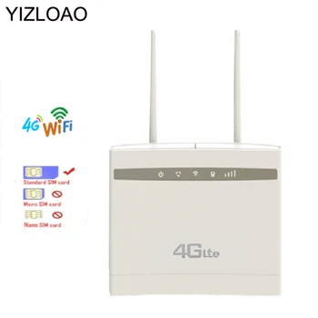 YIZLOAO 4G/LTE CPE WIFI Maršrutētāju un Modemu ar sim kartes slots WAN/LAN Portiem Platjoslas Hotspot CAT4 CPE Ar SMA Savienotājs Antenas