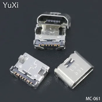 YuXi 100gab Mikro Mini USB ligzda ligzda savienotājs lādētāja Uzlādes Ports Samsung Galaxy Tab T110 T111 T113 T115 T116 T560 T561