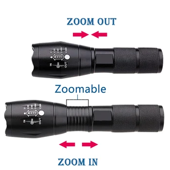 Z20 LED lukturītis 5000 Lūmenu cree xml L2 led Lukturīti 5 Zoom Režīmi lukturīti, portatīvās gaismas cree led lukturīti