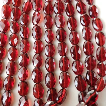 Zaudēt krelles sarkanais granāts, plakana, ovāla slīpētas AA uz 36 cm DIY rotaslietu izgatavošana FPPJ vairumtirdzniecības dabas dārgakmens