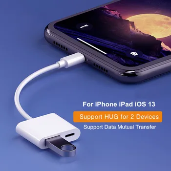 Zibens ar USB 3.0 OTG Adapteri iphone ipad iOS13 Kameru, Pele, U diska Converter, OTG Kabelis, USB Adapteris priekš iphone 11 X 8