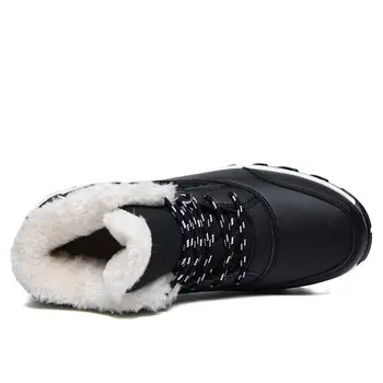 Ziemas apavi sieviete ir 2021. platforma, sniega zābaki, sieviešu plus samta potītes zābaki sieviešu kurpes silts dzīvoklis ziemas zābaki, ūdensnecaurlaidīgi apavi