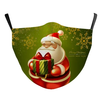 Ziemassvētku bērnu maska Santa Claus Izdrukas, ko Izmanto Bērni, Atkārtoti lietojami un Mazgājami Jauno Gadu Sniegavīrs Modelis Maskas
