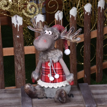Ziemassvētku Eglīšu Rotājumi Ziemassvētki Home Decoration Accessories Ziemassvētku Lelle Elk Decoracion Navidad Priecīgus Ziemassvētkus