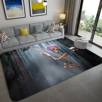 Ziemeļvalstu Galvaskausa Modelis Paklāju, Mīksto Flaneļa Sākuma Lielos Paklājus Dzīvojamā Istaba, Guļamistabas Zona Paklāju Kafijas galda Paklājiņš 3D Iespiesti Paklāji