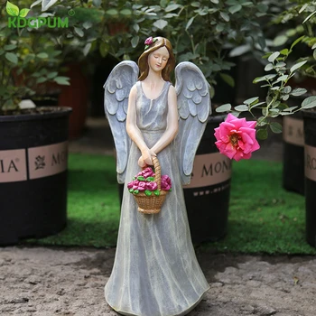 Ziemeļvalstu Radošo Eņģelis Ziedu Pasaku Sveķu Skulptūru Dekorēšanai Dārzu, Dzīvojamo Istabu, Dārza Dekorēšana Dārza Dekorēšanas Piederumi