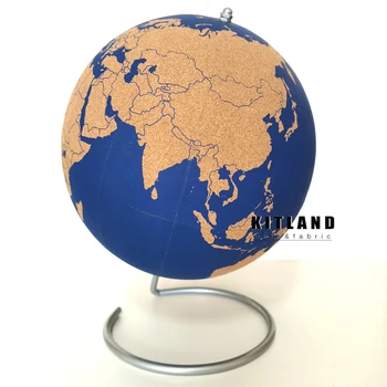 Zila Korķa Koka Tellurion Pasaulē Marmora Kartes, Globusi Mājas Biroja Apdare Pasaules Kartē Ģeogrāfija Kartes ziņojumu dēlis